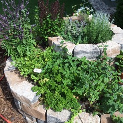 Kr&auml;uterspirale, Hochbeet, Trockenmauer und andere typische Gestaltungselemente f&uuml;r einen Biogarten